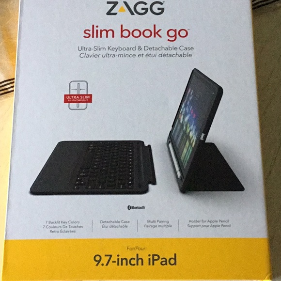 Zagg Tablets & Accessories Zagg Slim Book Go Ultraslim Keyboard